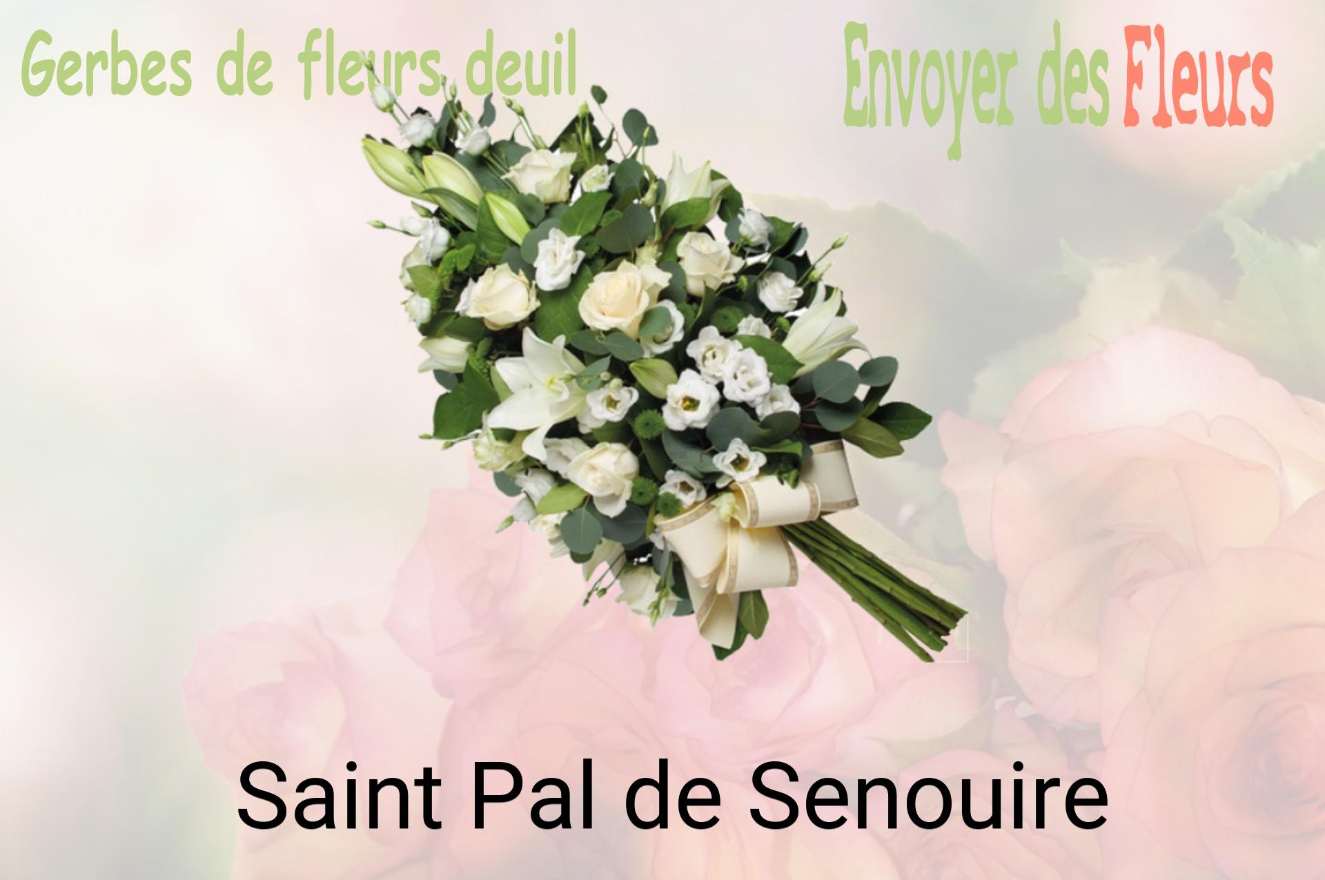 Gerbe de fleurs de deuil livrée à Saint-Pal-de-Senouire